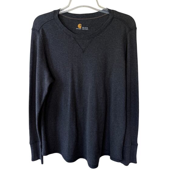 Carhartt Tops - Carhartt Size XL Gray Waffle knit pullover top with cuff button detail  A++